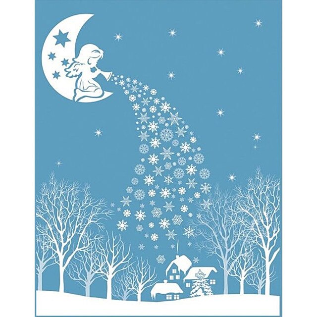 Sticker pentru geam - ingeras, 30 x 42 cm