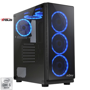 Sistem Desktop PC Gaming Serioux Powered by ASUS cu procesor Intel® Core™ i5-10400F pana la 4.30GHz, 16GB DDR4, 1TB SSD M.2 PCIe, GeForce® RTX 3060 12GB GDDR6, No OS Sistem Desktop PC Gaming Serioux Powered by ASUS cu procesor Intel® Core™ i5-10400F pana la 4.30GHz, 16GB DDR4, 1TB SSD M.2 PCIe, GeForce® RTX 3060 12GB GDDR6, No OS