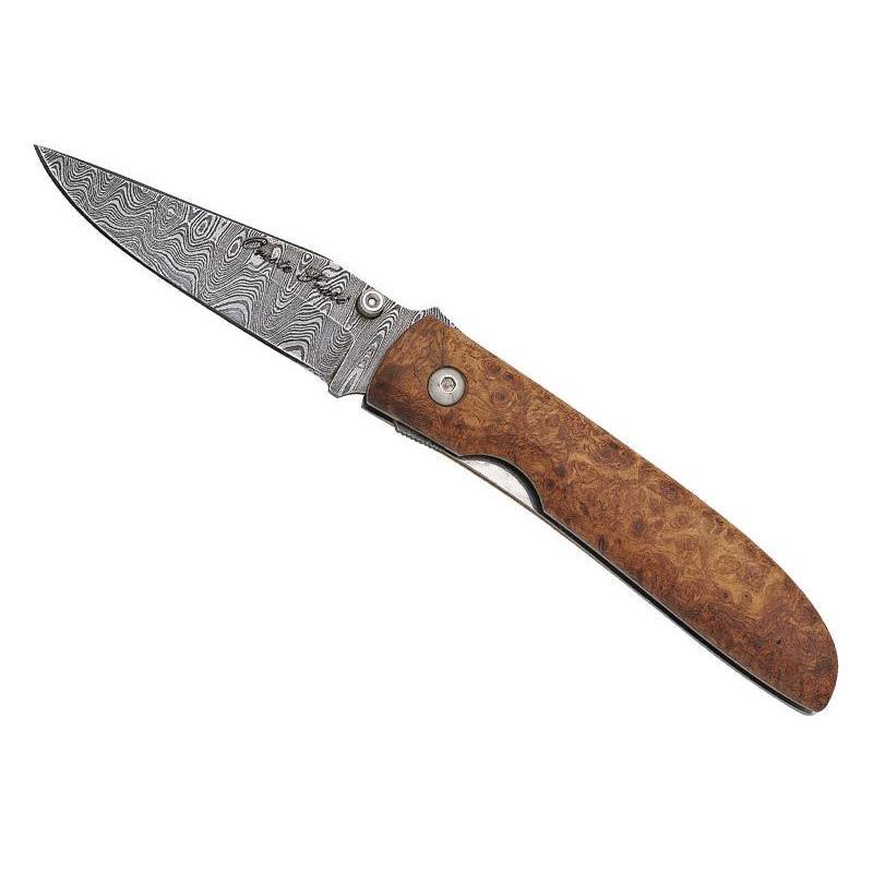 Briceag, Fox, Damascus Amboine, 11 cm