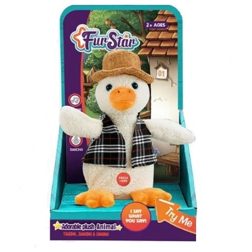 Jucarie interactiva - Rata care repeta, negru