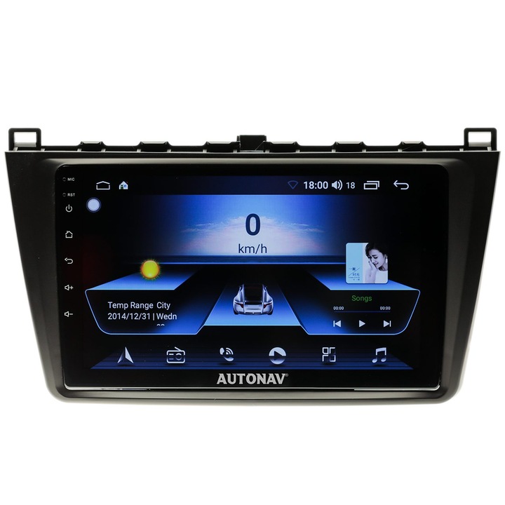 Navigatie AUTONAV Android GPS Dedicata Mazda 6 GH1/GH2 2007-2012, Model Classic, Memorie 128GB Stocare, 6GB RAM, Display 9" Full-Touch, WiFi, 2 x USB, Bluetooth, 4G, Octa-Core 8 * 1.8GHz, 4 * 50W Audio