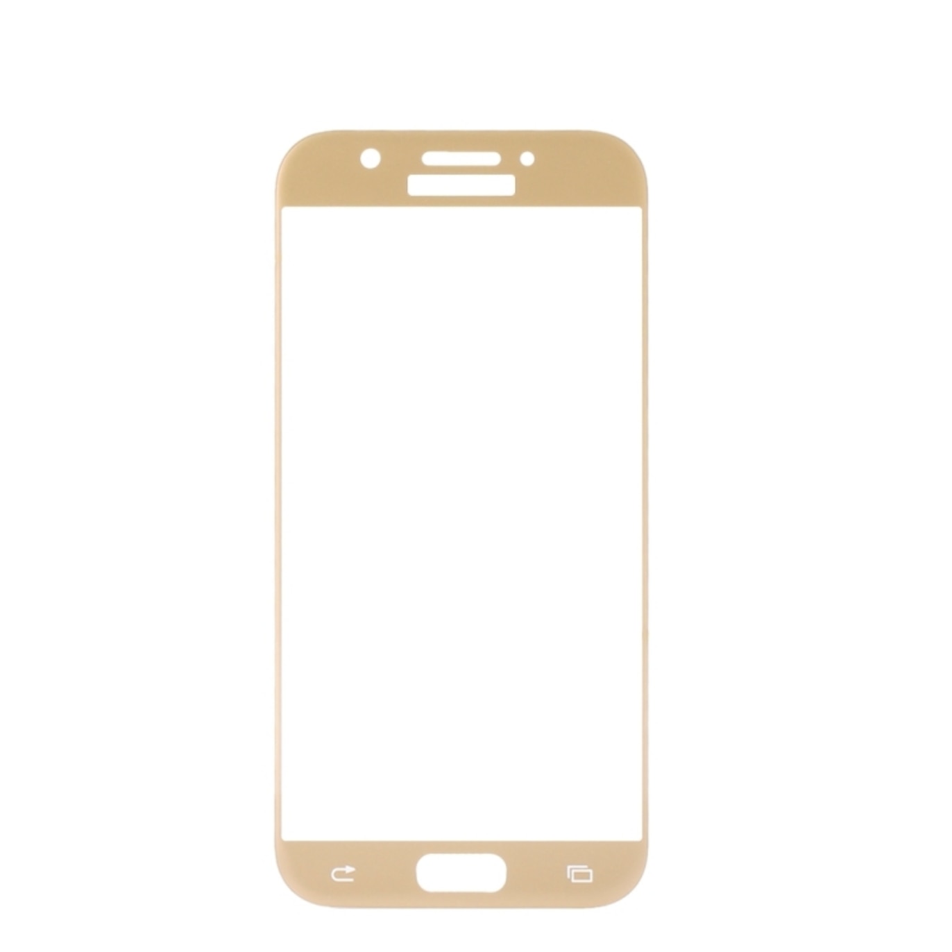 Folie de protectie din sticla pentru Samsung Galaxy S6 Edge, Auriu