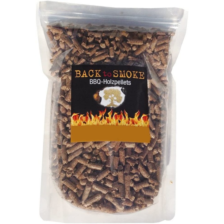 Pelete de lemn pentru gratar Back to smoke, Prune, 9 kg