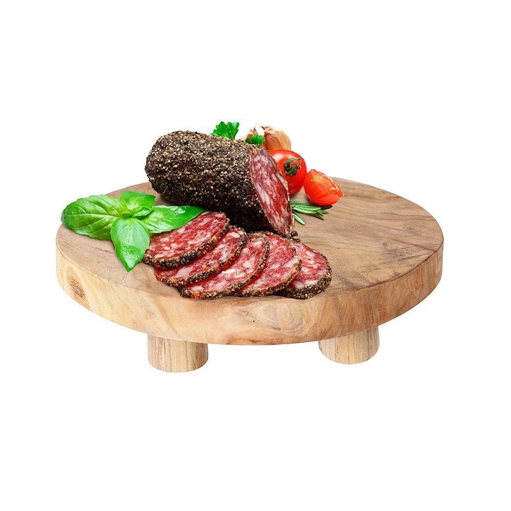 Дъска за сервиране Home Styling Collection, Дърво, Кафяв, 30 см