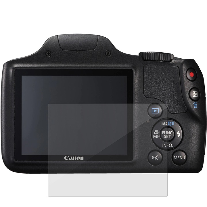SILKASE fólia szett Canon SX540 HS-hez, 2 db, kijelzővédő, szilikon, megújuló
