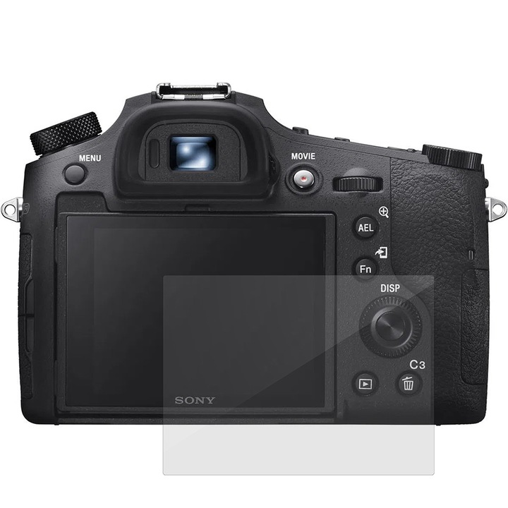 SILKASE fóliakészlet Sony Cyber-Shot DSC-RX10 IV-hez, 2 db, kijelző védelem, szilikon, megújuló