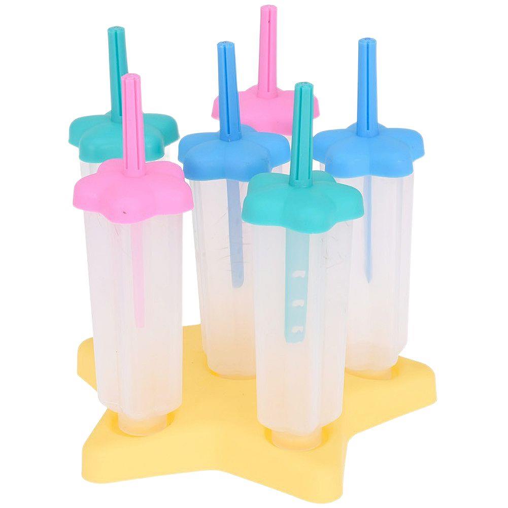 Set 6 matrite inghetata, Excellent Houseware, Suport, Plastic, Multicolor