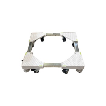 Suport pentru masina de spalat/ frigider/ aragaz, reglabil, deschidere maxima 75x75 cm, 8 roti cu mecanism de blocare Suport pentru masina de spalat/ frigider/ aragaz, reglabil, deschidere maxima 75x75 cm, 8 roti cu mecanism de blocare