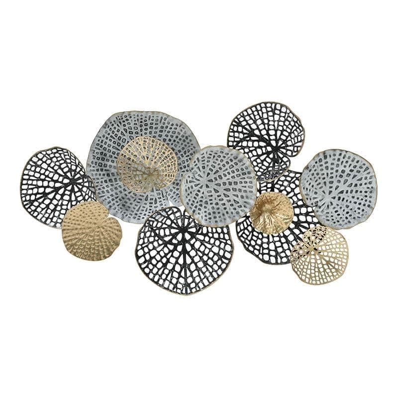 Decor perete metalic, multicolor 90x8x50 cm