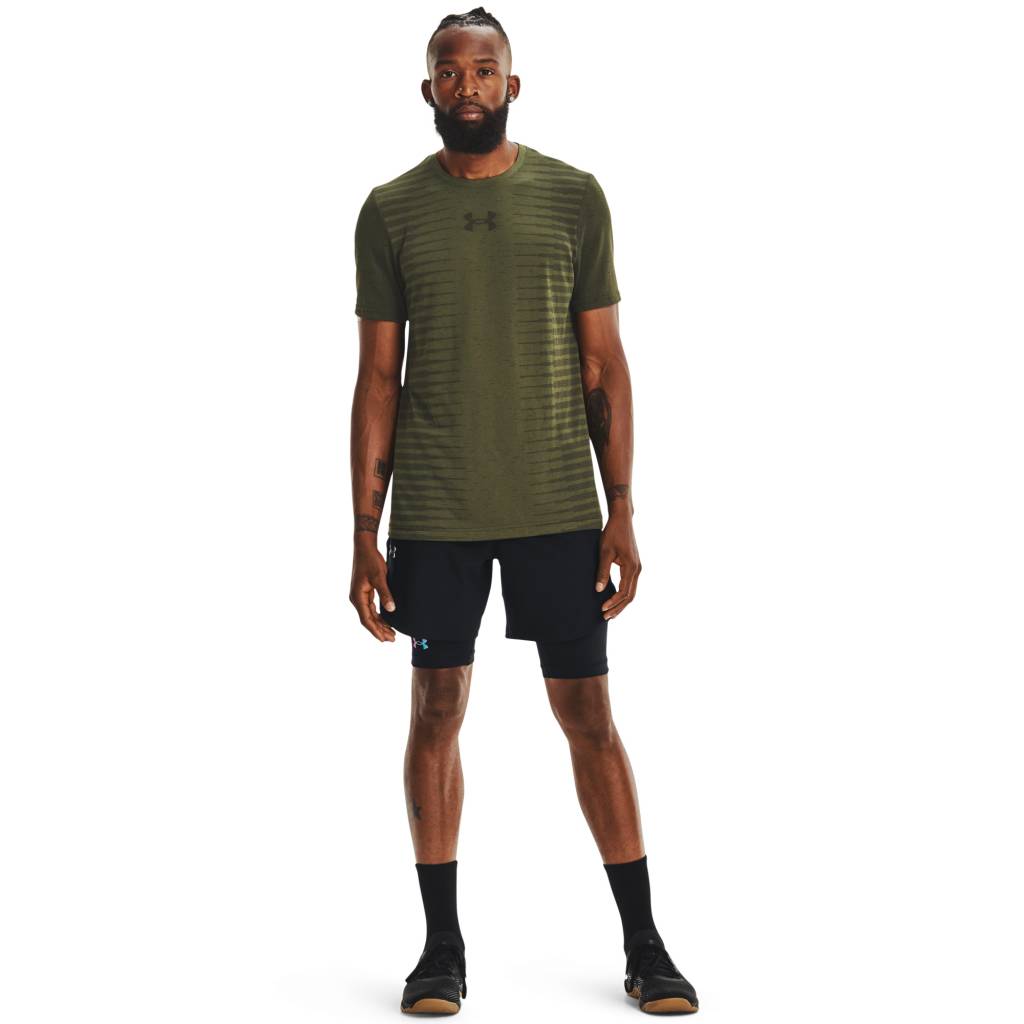 Tricou Under Armour, Plasa, L, Verde kaki