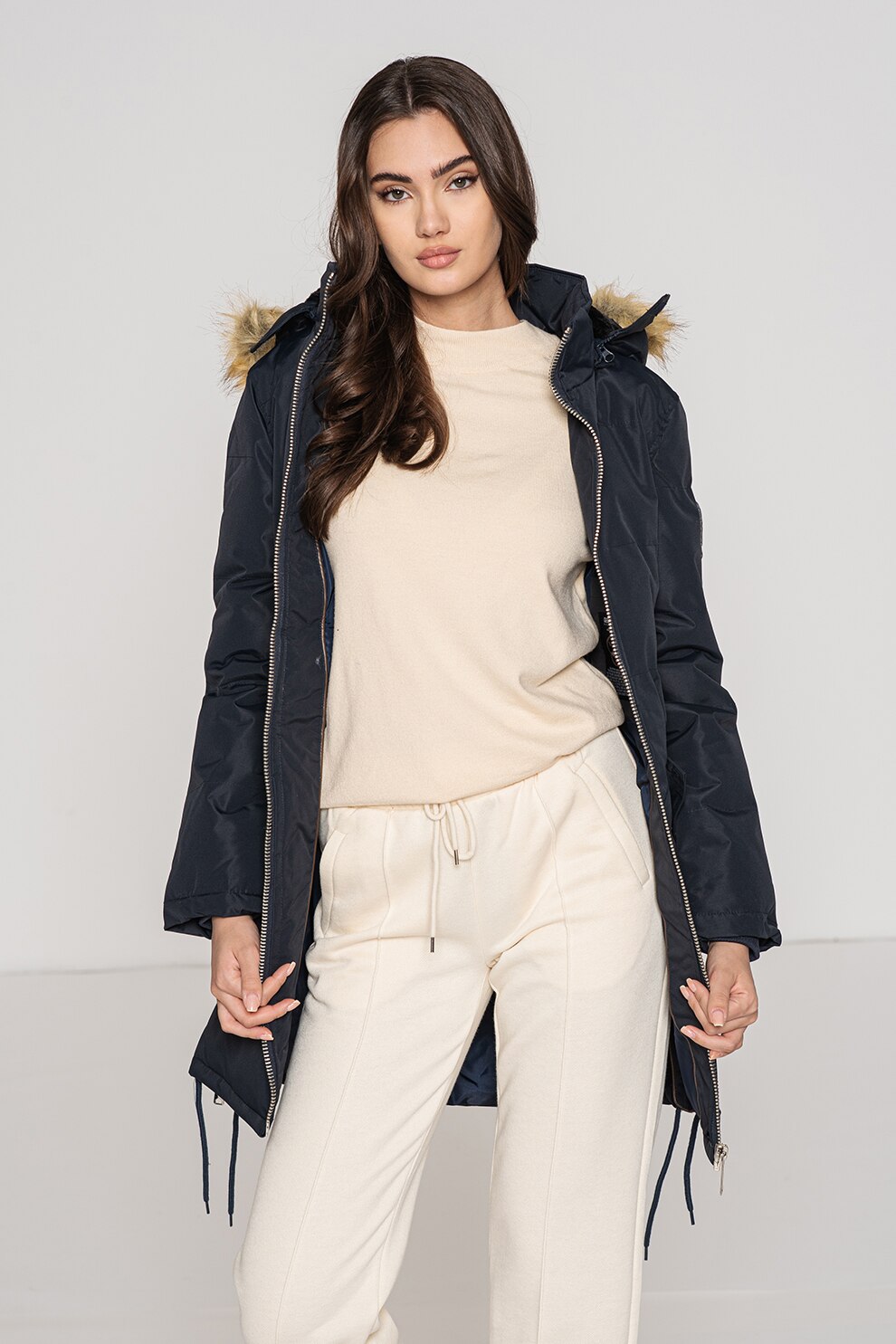 Geo Norway, Geaca cu gluga Canelle, Bleumarin