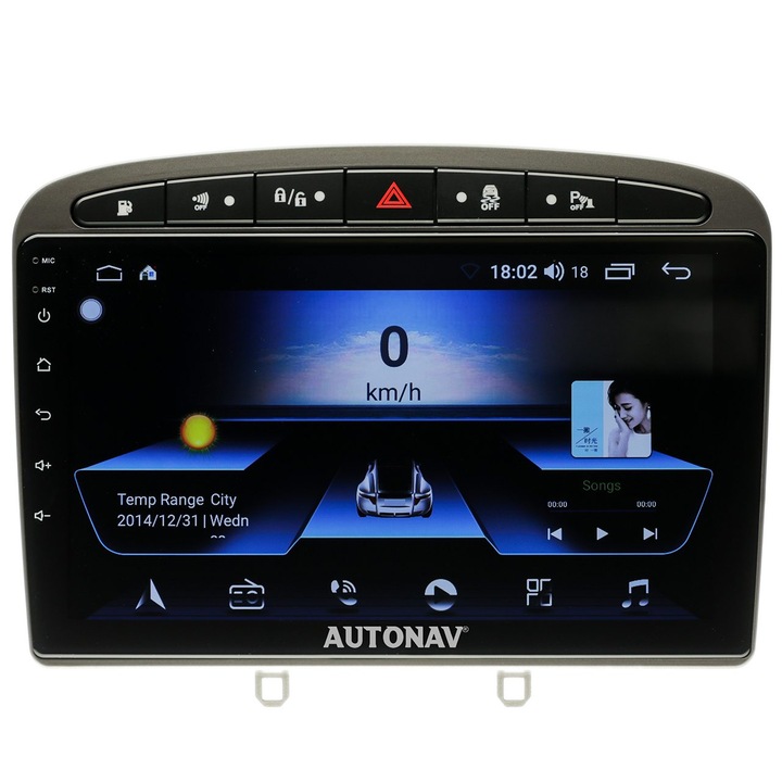 Navigatie AUTONAV Android GPS Dedicata Peugeot 308 2006-2013 si 408 2010-2014, Model Classic, Memorie 64GB Stocare, 2GB RAM, Display 9" Full-Touch, WiFi, 2 x USB, Bluetooth, Quad-Core 4 * 1.8GHz, 4 * 50W Audio