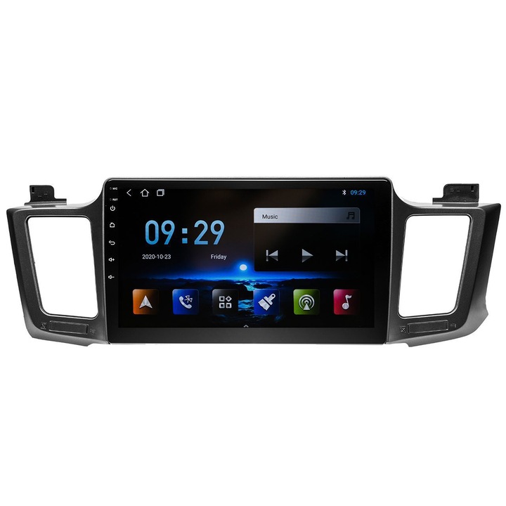 Navigatie AUTONAV Android GPS Dedicata Toyota RAV4 2013-2016, Model Classic, Memorie 64GB Stocare, 2GB RAM, Display 10" Full-Touch, WiFi, 2 x USB, Bluetooth, Quad-Core 4 * 1.8GHz, 4 * 50W Audio