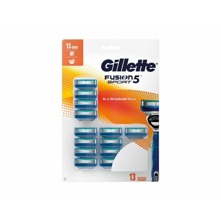 Set Rezerve aparat de ras Gillette Fusion5 Sport, 13 buc