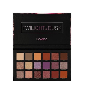 Trusa machiaj, Ucanbe, Twilight Dusk Palette, 18 culori, 01 Trusa machiaj, Ucanbe, Twilight Dusk Palette, 18 culori, 01