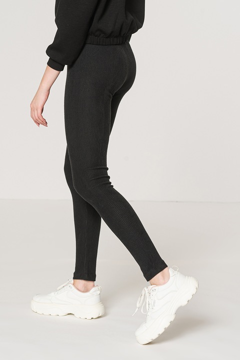 Vero Moda, Colanti cu striati Fannie, Negru, L