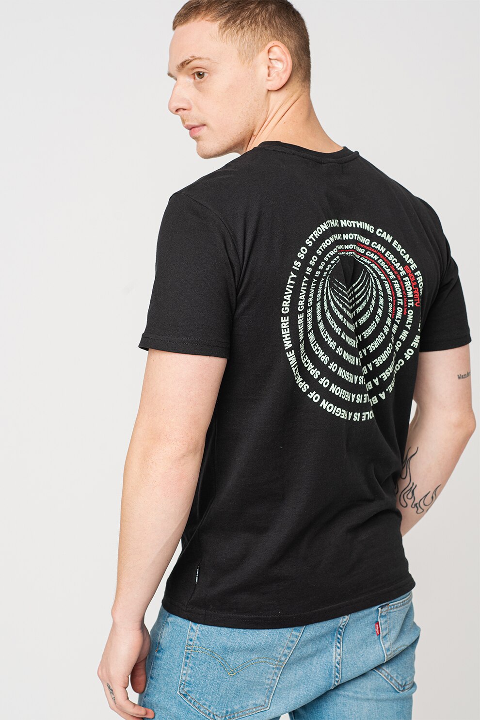 Only & Sons, Tricou regular fit cu decolteu la baza gatului Otto, Negru