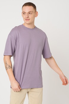 Jack&Jones, Tricou lejer de bumbac Brink, Lila prafuit Jack&Jones, Tricou lejer de bumbac Brink, Lila prafuit