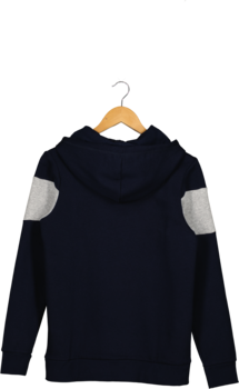 Jack&Jones, Hanorac in doua tonuri cu imprimeu logo, Bleumarin/Gri deschis melange Jack&Jones, Hanorac in doua tonuri cu imprimeu logo, Bleumarin/Gri deschis melange