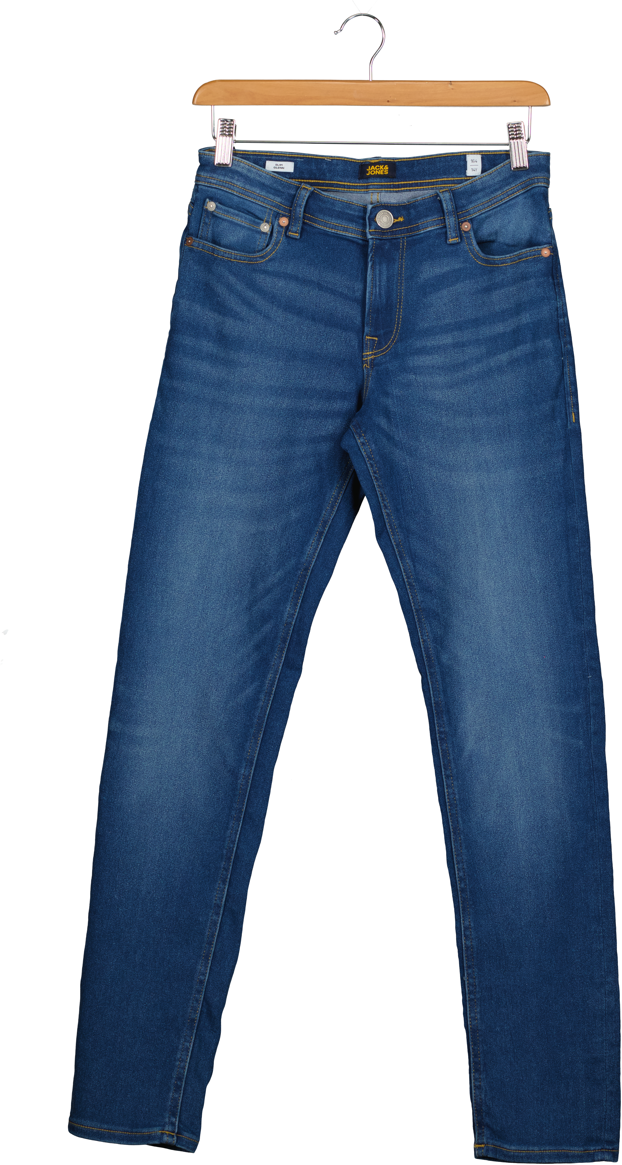 Jack&Jones, Blugi slim fit Glenn, Albastru inchis