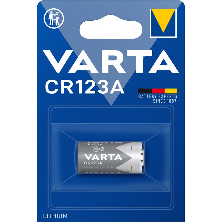 Baterie litiu VARTA Lithium CR123A CR17345 6205