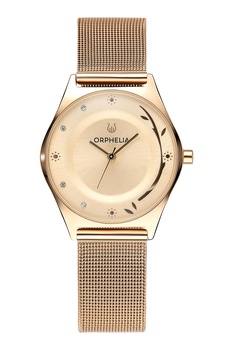 Orphelia, Ceas de otel inoxidabil decorat cu cristale, Auriu Orphelia, Ceas de otel inoxidabil decorat cu cristale, Auriu