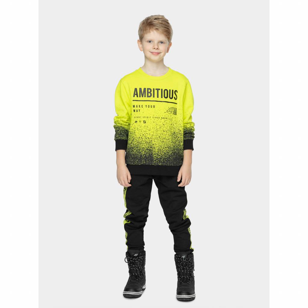 Hanorac pentru baieti, dimensiune: 152, galben