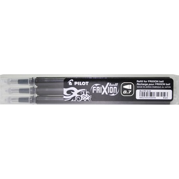 Rezerva roller Pilot Frixion, 0.7 mm, neagra 3 buc/set Rezerva roller Pilot Frixion, 0.7 mm, neagra 3 buc/set