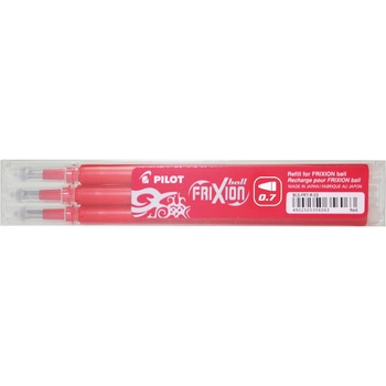 Rezerva roller Pilot Frixion,0.7 mm, rosie 3 buc/set Rezerva roller Pilot Frixion,0.7 mm, rosie 3 buc/set