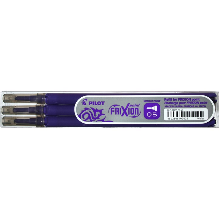 Rezerva roller Pilot Frixion Point, 0.5 mm, violet 3 buc/set