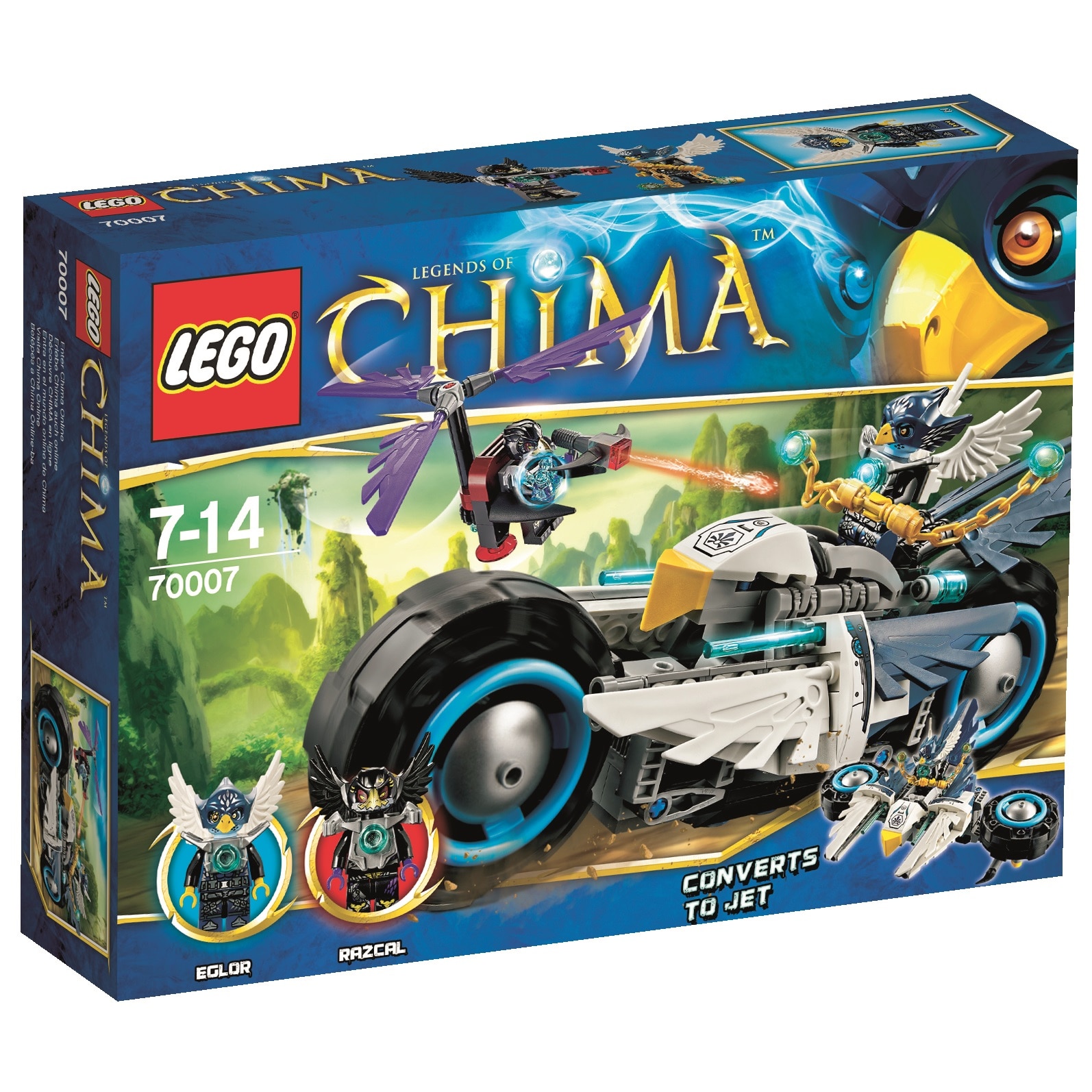 LEGO CHIMA Bicicleta dubla a lui Eglor 70007 - eMAG.ro