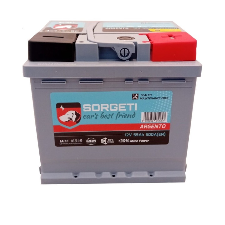 Baterie auto Sorgeti Argento 55Ah