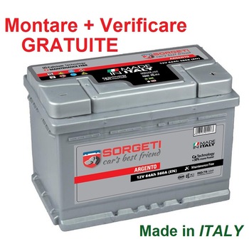 Baterie auto Sorgeti Argento 64Ah Baterie auto Sorgeti Argento 64Ah