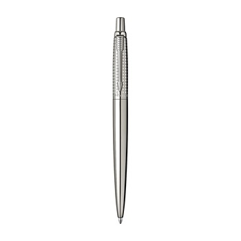 Pix Parker Jotter Premium Shiny Stainless Steel Chiselled CT Pix Parker Jotter Premium Shiny Stainless Steel Chiselled CT