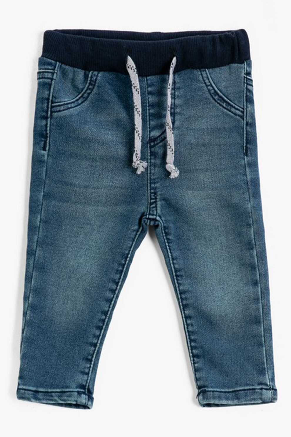 KOTON, Blugi cu snur, Bleumarin/Negru