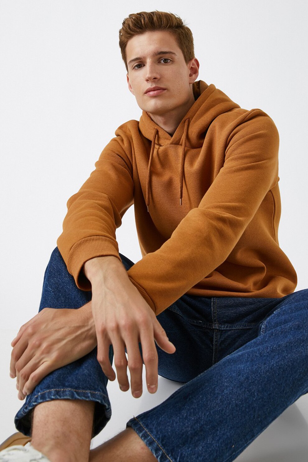 KOTON, Hanorac cu snur si terminatie striata, Scortisoara