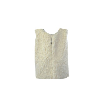 Vesta de blana pentru fete Kaya KYA1-A-158, Crem 16668 Vesta de blana pentru fete Kaya KYA1-A-158, Crem 16668