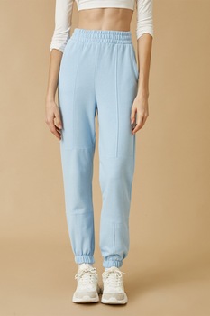 KOTON, Pantaloni sport conici cu buzunare oblice, Albastru deschis KOTON, Pantaloni sport conici cu buzunare oblice, Albastru deschis