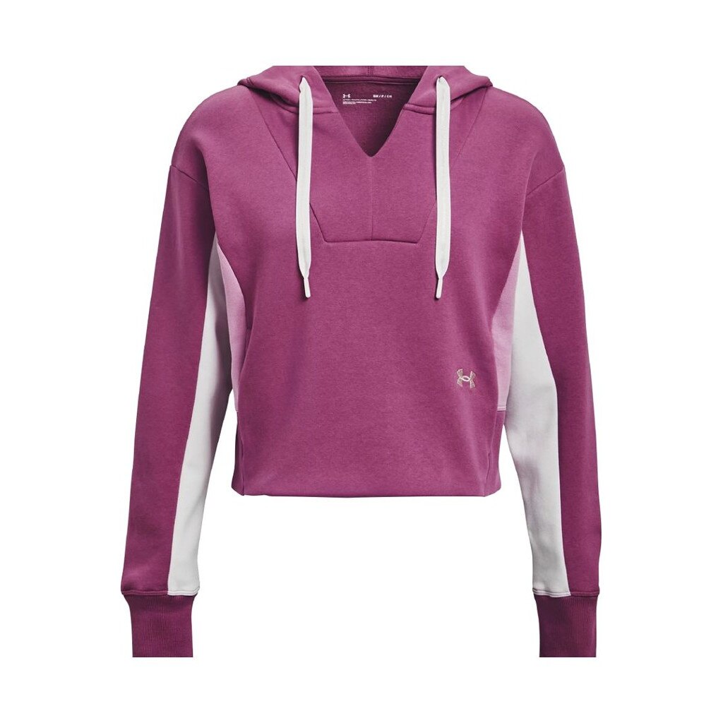 Hanorac pentru femei, Under Armour, Rival Fleece EMB Hoodie, roz, L