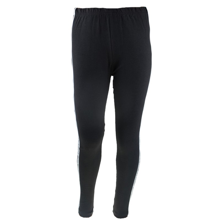 Colanti lungi, elastan, pentru fete, Pik, Negru