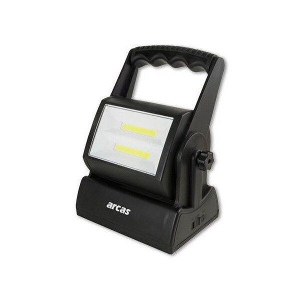 Prioector Arcas 6w cu 2 cob led flood light de 240 lumeni se alimenteaza cu 3 baterii D