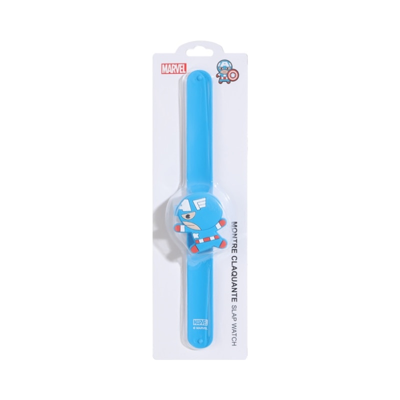 Ceas de mana pentru copii cu Captain America, curea silicon, Albastru, MNS-BBL3362
