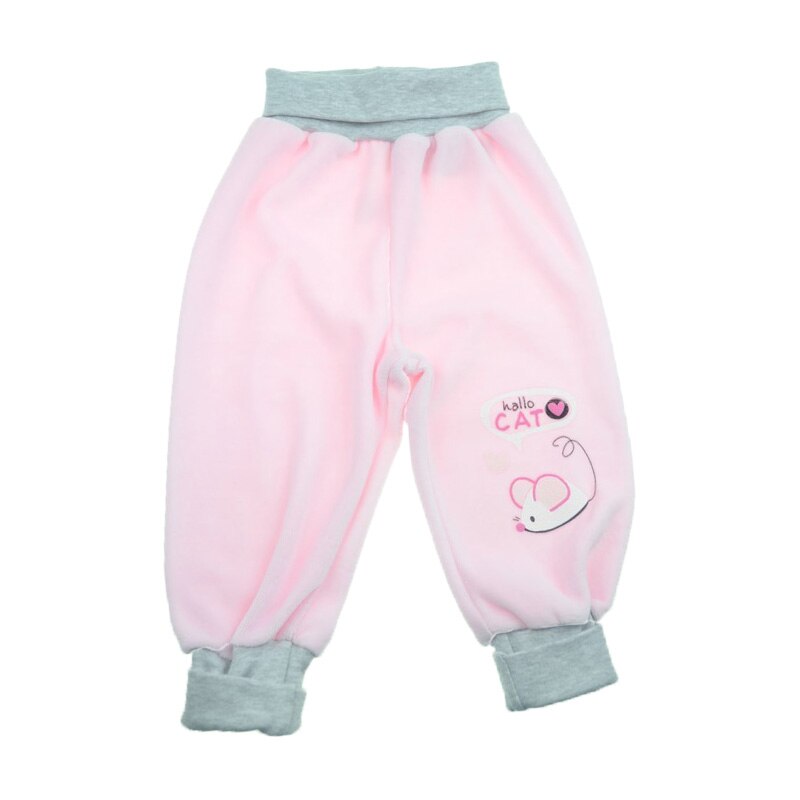 Pantaloni pentru fete Mini Junior PFN02-80-cm, Roz 80 CM