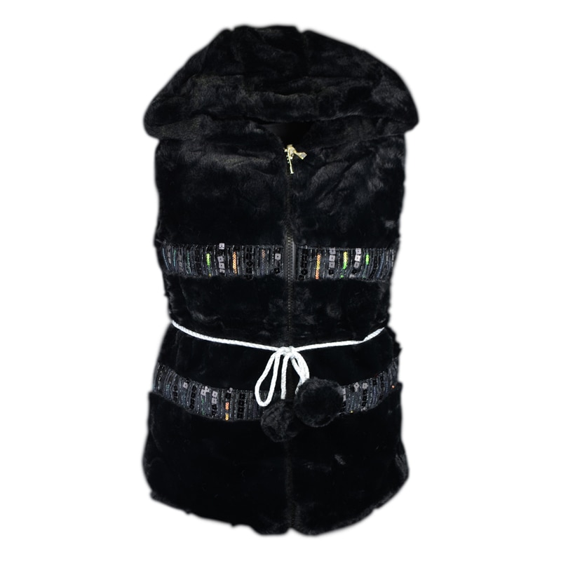 Vesta de blana pentru fete Happy House HH-322-128, Negru 61996