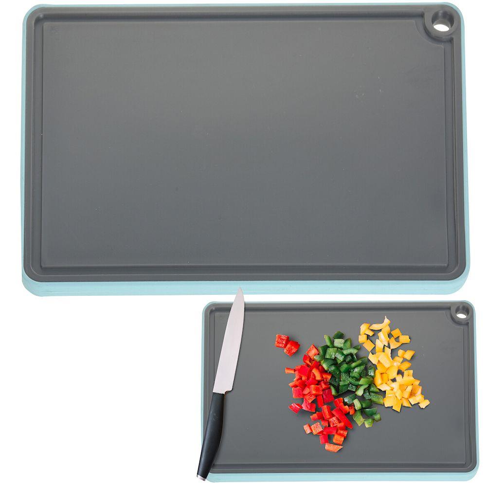 Tocator de bucatarie, Excellent Houseware, Plastic, Gri, 29x20 cm