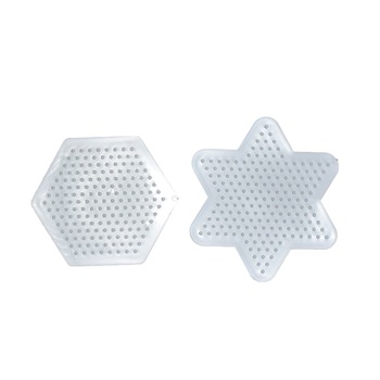 Set suport pentru margele de calcat, hexagon si stea, 9x9 cm Set suport pentru margele de calcat, hexagon si stea, 9x9 cm