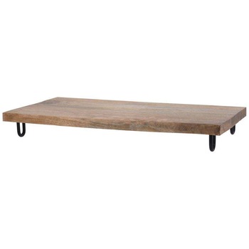 Tocator pentru servit, Home Styling Collection, Lemn, Maro, 49x25 cm Tocator pentru servit, Home Styling Collection, Lemn, Maro, 49x25 cm