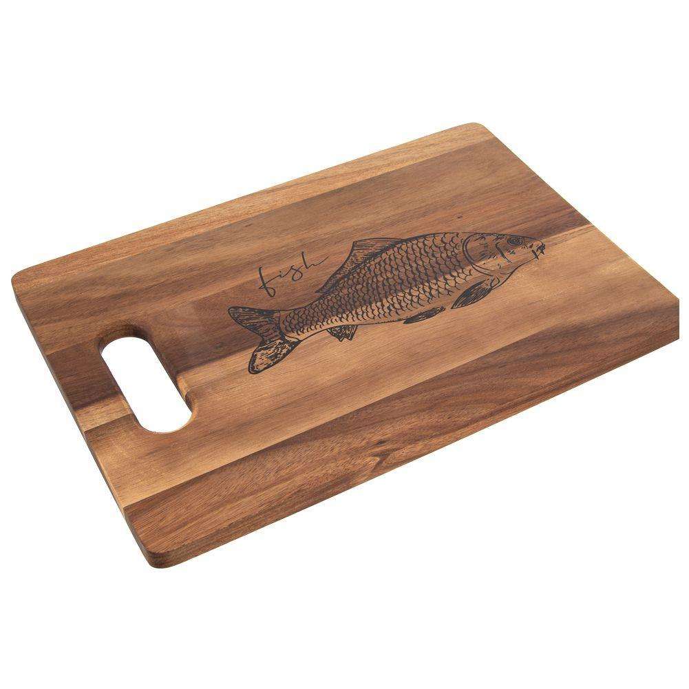 Tocator de bucatarie, Orion, Lemn, Maro, 36x24 cm