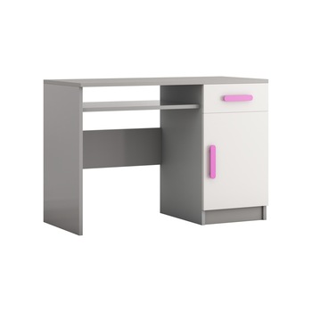 Birou Didi, alb/roz, 110x76x50 cm Birou Didi, alb/roz, 110x76x50 cm