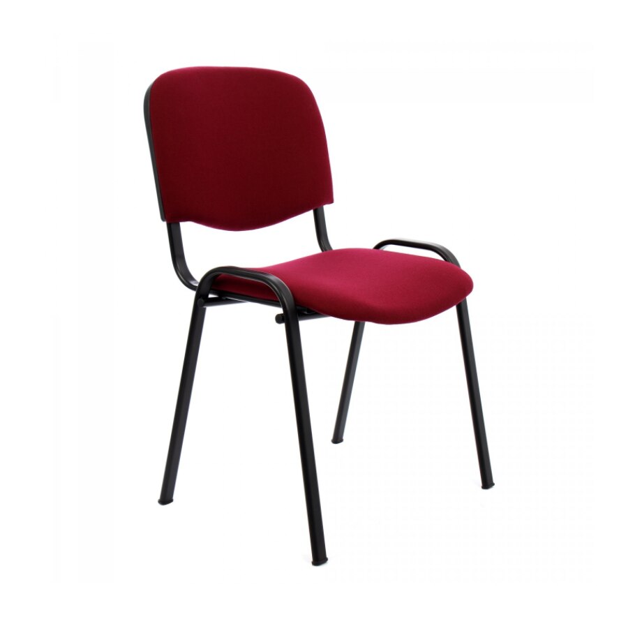 Scaun birou vizitator Deco, fix, stofa, grena